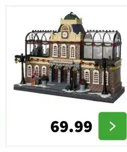 Intratuin Intratuin kersthuisje station 33 x 13 x 25 cm aanbieding