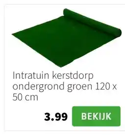 Intratuin Intratuin kerstdorp ondergrond groen 120 x 50 cm aanbieding