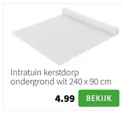 Intratuin Intratuin kerstdorp ondergrond wit 240 x 90 cm aanbieding
