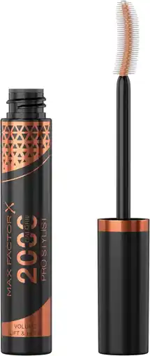 Amazon Max Factor 2000 Calorie Pro Stylist Mascara - Black Brown, 9 ml aanbieding