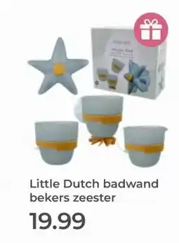 Prenatal Little Dutch badwand bekers zeester aanbieding