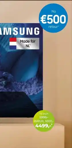 EP Beerepoot SAMSUNG 8K QLED Televisie aanbieding