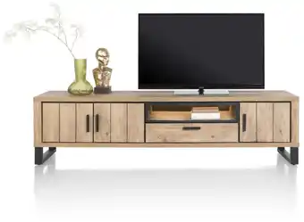 Henders & Hazel Pavarotti, lowboard 210 cm - 3-deuren + 1-lade + 1-niche (+ LED) aanbieding