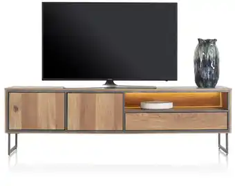 Henders & Hazel Trapani, lowboard 200 cm - 2-deuren + 1-lade + 1-niche (+ LED) aanbieding