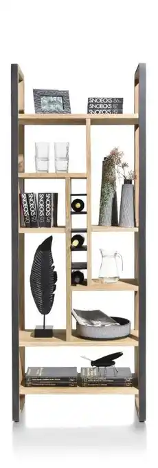 Henders & Hazel Metalo, roomdivider 75 cm - 8-niches + 6-wijnvakken aanbieding