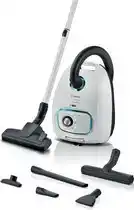 Bol.com Bosch ProHygienic BGB41HYG1H Serie 4 - Stofzuiger met zak - 11 mtr bereik - ULPA15 - Wit aanbieding
