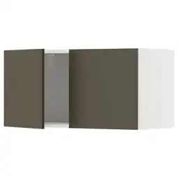 IKEA Donkerbruine keukenkast met beige deur, minimalistisch design aanbieding