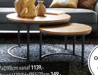 Pronto wonen Salontafelset Lunata aanbieding