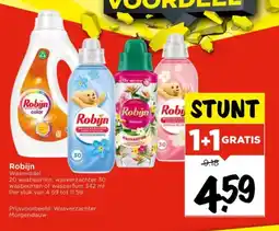 Vomar Voordeelmarkt Robijn Wasmiddel aanbieding
