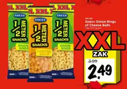 Vomar Voordeelmarkt Snexx Onion Rings of Cheese Balls aanbieding