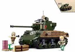 Amazon Sluban Klembouwstenen M38-B1110 WWII-M4A3 (76W) medium tank aanbieding