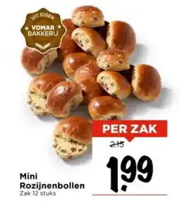 Vomar Voordeelmarkt Mini Rozijnenbollen aanbieding