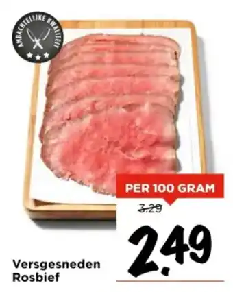 Vomar Voordeelmarkt Versgesneden Rosbief aanbieding