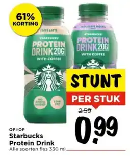 Vomar Voordeelmarkt Starbucks Protein Drink aanbieding