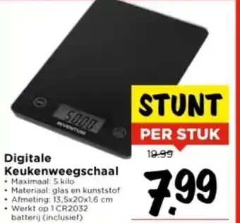 Vomar Voordeelmarkt Digitale Keukenweegschaal aanbieding