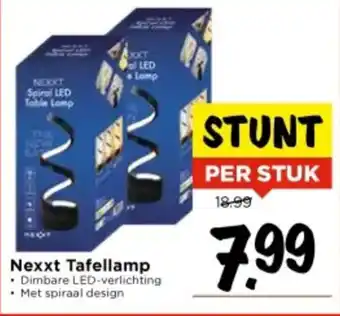 Vomar Voordeelmarkt Nexxt Tafellamp aanbieding