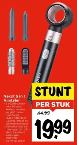 Vomar Voordeelmarkt Nexxt 5 in 1 Airstyler aanbieding
