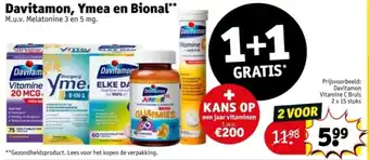 Kruidvat Davitamon Ymea en Bional aanbieding