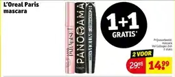 Kruidvat L'Oreal Paris mascara aanbieding