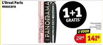 Kruidvat L'Oreal Paris mascara aanbieding