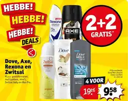 Kruidvat Dove Axe Rexona en Zwitsal aanbieding