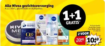 Kruidvat Alle Nivea gezichtsverzorging aanbieding
