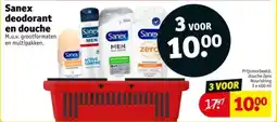 Kruidvat Sanex deodorant en douche aanbieding