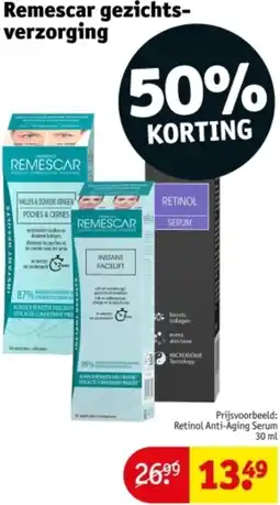 Kruidvat Remescar gezichtsverzorging aanbieding
