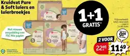 Kruidvat Kruidvat Pure & Soft luiers en luierbroekjes aanbieding