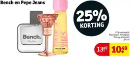 Kruidvat Bench en Pepe Jeans aanbieding