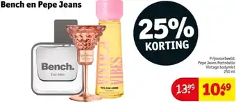 Kruidvat Bench en Pepe Jeans aanbieding