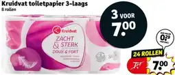 Kruidvat Kruidvat toiletpapier 3-laags aanbieding