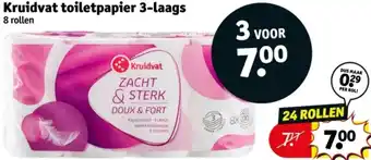 Kruidvat Kruidvat toiletpapier 3-laags aanbieding