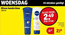 Kruidvat Nivea handcrème aanbieding