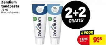 Kruidvat Zendium tandpasta aanbieding
