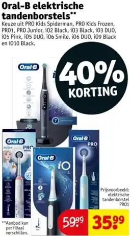 Kruidvat Oral-B elektrische tandenborstels aanbieding