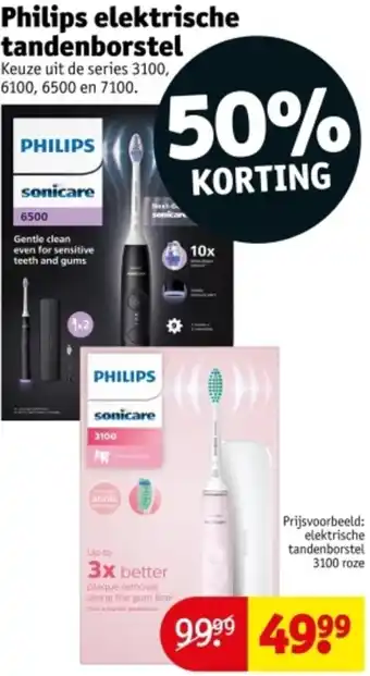 Kruidvat Philips elektrische tandenborstel aanbieding