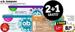 Kruidvat O.b. tampons aanbieding