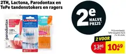 Kruidvat 2TH, Lactona, Parodontax en TePe tandenstokers en ragers aanbieding