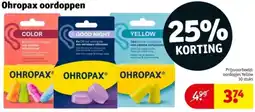 Kruidvat Ohropax oordoppen aanbieding