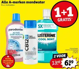 Kruidvat Alle A-merken mondwater aanbieding