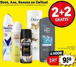 Kruidvat Dove, Axe, Rexona en Zwitsal aanbieding