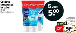Kruidvat Colgate tandpasta in tube aanbieding