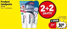 Kruidvat Prodent tandpasta aanbieding