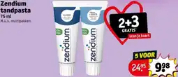 Kruidvat Zendium tandpasta aanbieding