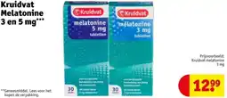 Kruidvat Kruidvat Melatonine 3 en 5 mg aanbieding
