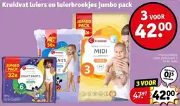 Kruidvat Kruidvat luiers en luierbroekjes jumbo pack aanbieding