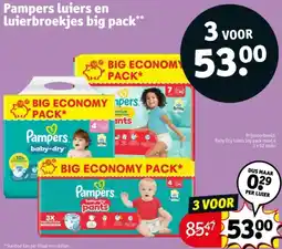 Kruidvat Pampers luiers en luierbroekjes big pack aanbieding