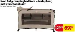 Kruidvat Novi Baby campingbed Nora – inklapbaar, met verschoonblad aanbieding