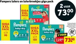 Kruidvat Pampers luiers en luierbroekjes giga pack aanbieding